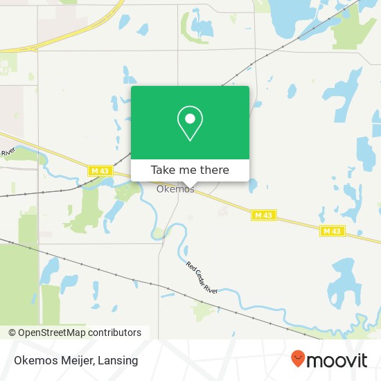 Mapa de Okemos Meijer