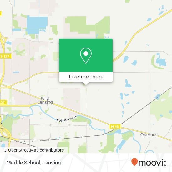 Marble School map