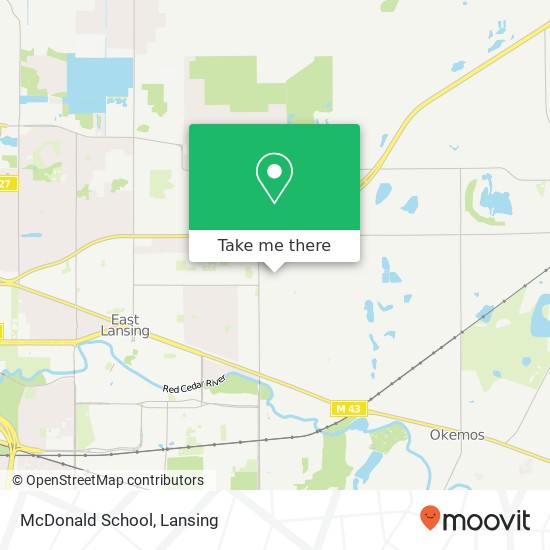 McDonald School map