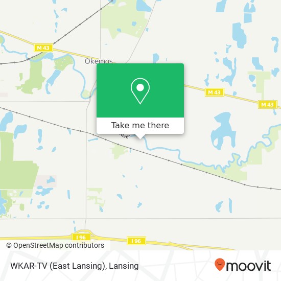 WKAR-TV (East Lansing) map