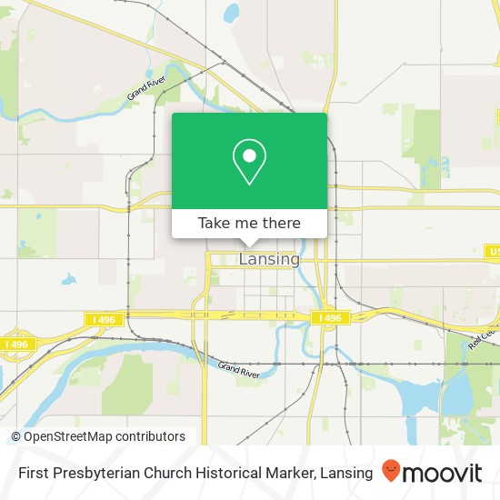 First Presbyterian Church Historical Marker map