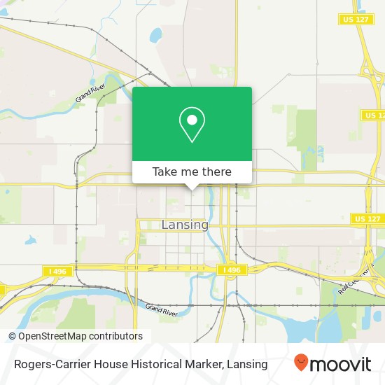 Rogers-Carrier House Historical Marker map