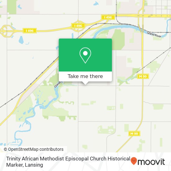 Trinity African Methodist Episcopal Church Historical Marker map