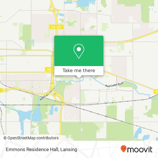 Emmons Residence Hall map