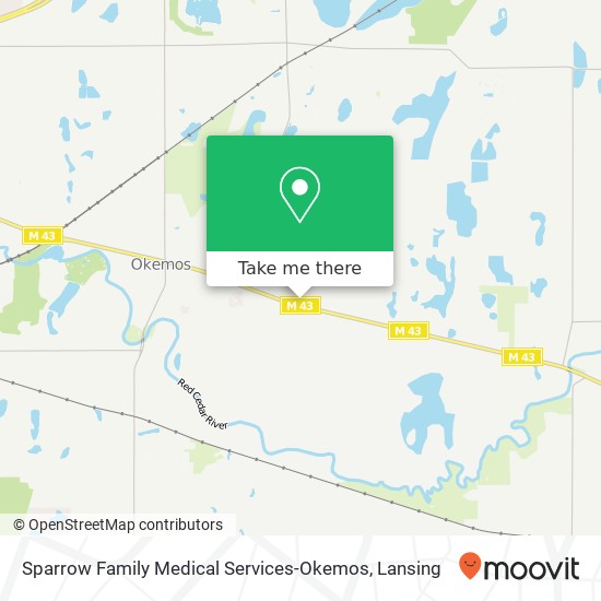 Sparrow Family Medical Services-Okemos map
