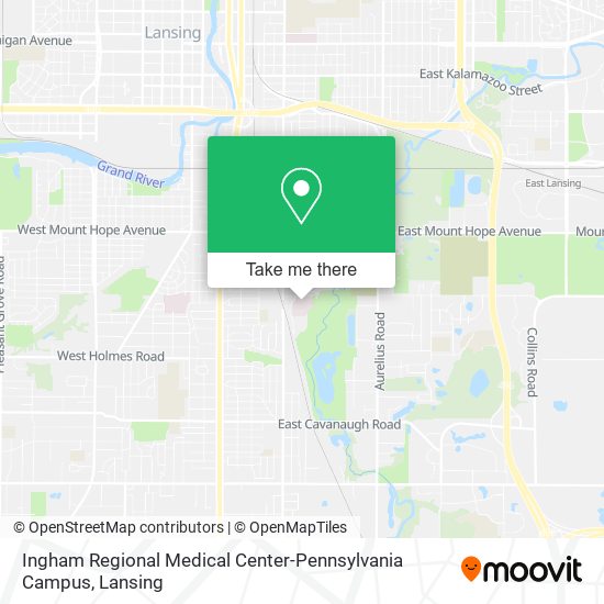 Ingham Regional Medical Center-Pennsylvania Campus map