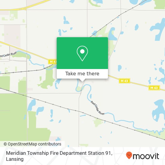 Mapa de Meridian Township Fire Department Station 91