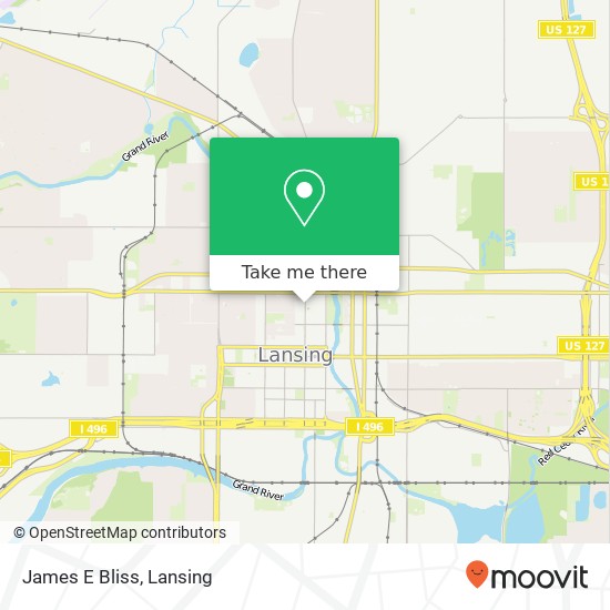 James E Bliss map