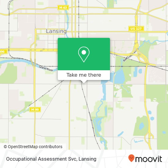 Occupational Assessment Svc map