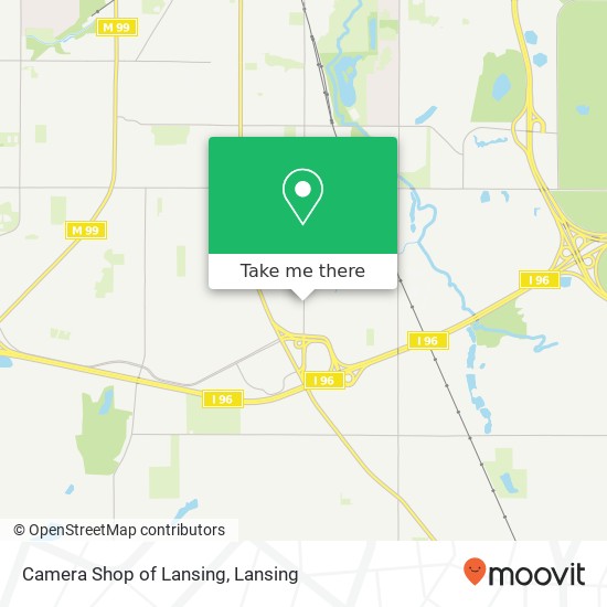 Camera Shop of Lansing map