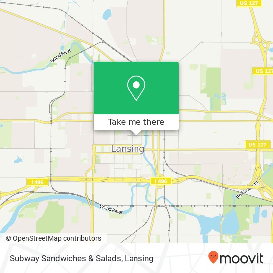 Subway Sandwiches & Salads map