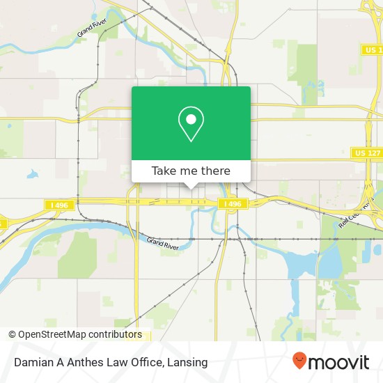 Damian A Anthes Law Office map