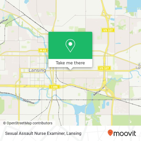 Sexual Assault Nurse Examiner map