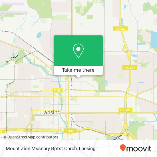 Mount Zion Mssnary Bptst Chrch map