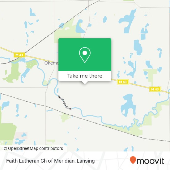 Faith Lutheran Ch of Meridian map