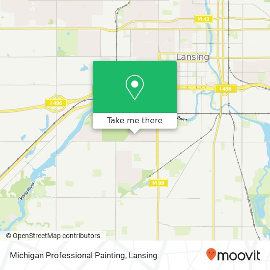 Mapa de Michigan Professional Painting