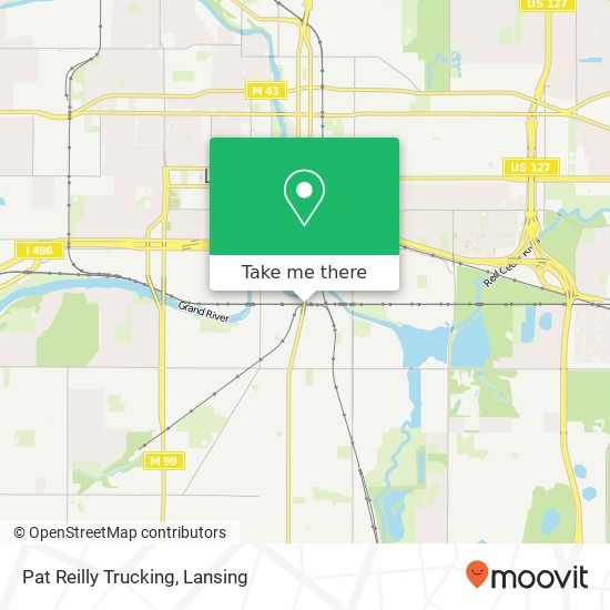 Pat Reilly Trucking map