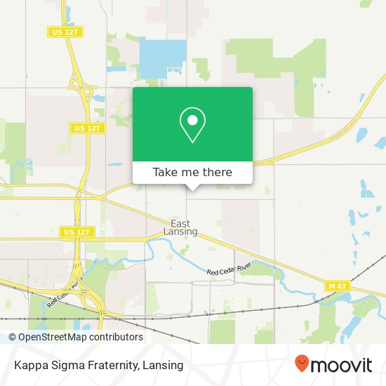 Kappa Sigma Fraternity map