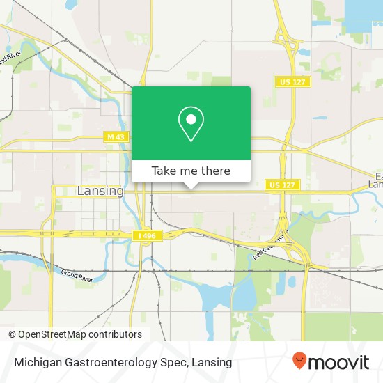 Mapa de Michigan Gastroenterology Spec