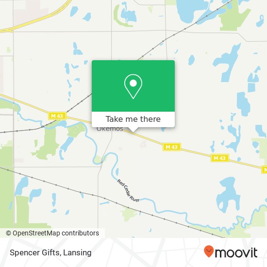 Spencer Gifts map