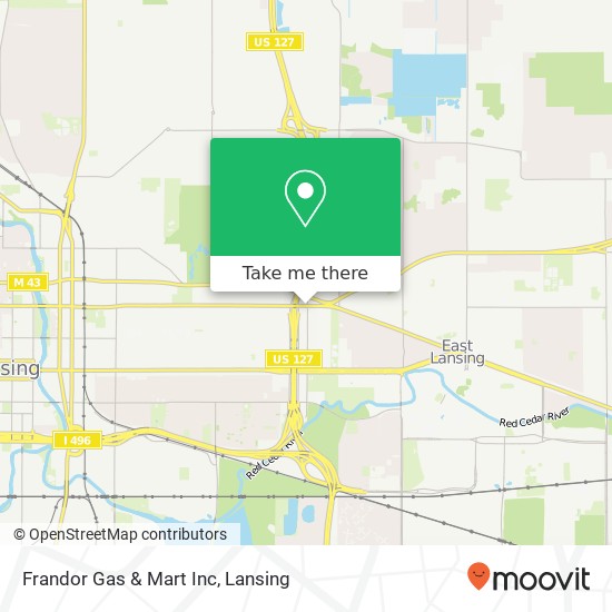 Frandor Gas & Mart Inc map