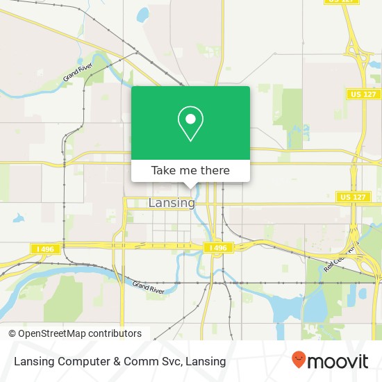 Lansing Computer & Comm Svc map