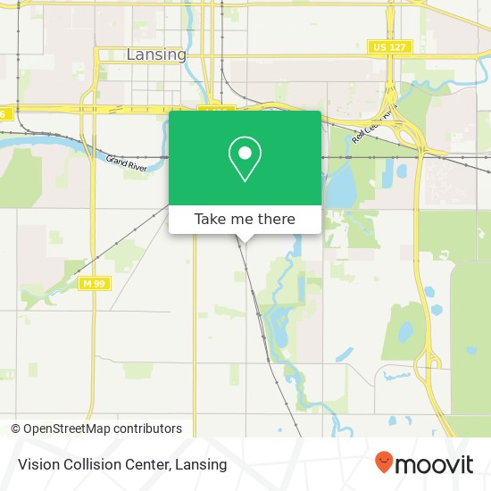 Vision Collision Center map