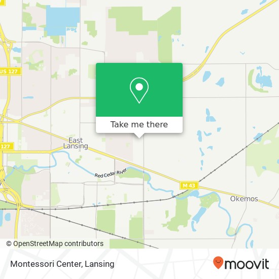 Montessori Center map