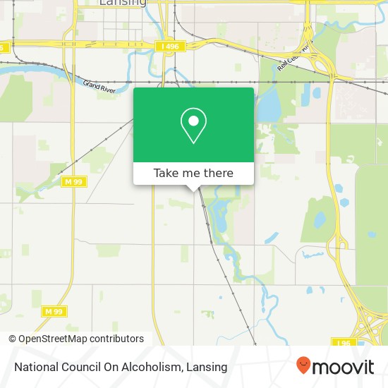 Mapa de National Council On Alcoholism