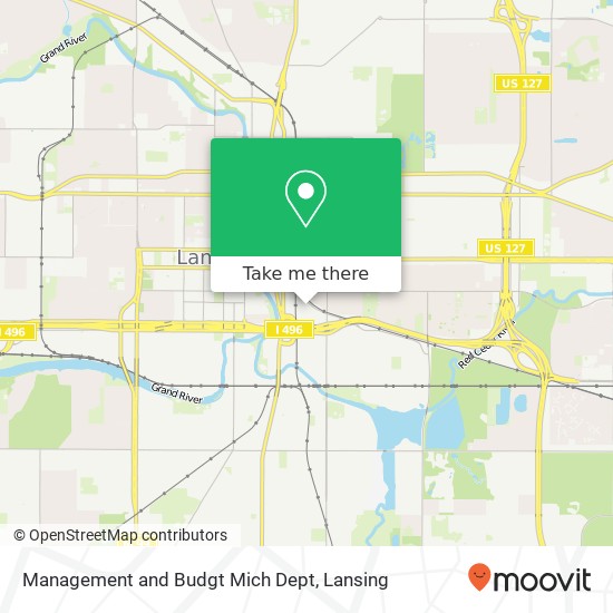 Management and Budgt Mich Dept map