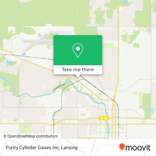 Purity Cylinder Gases Inc map