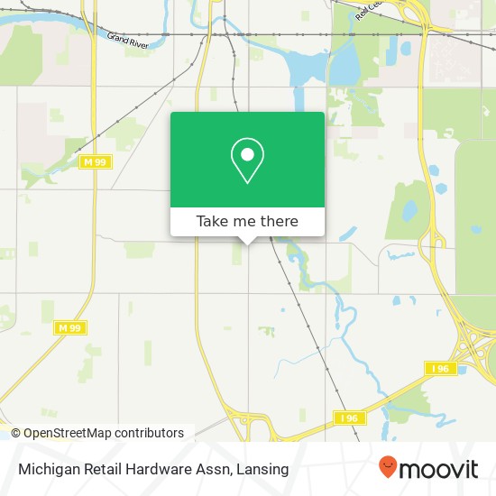 Mapa de Michigan Retail Hardware Assn