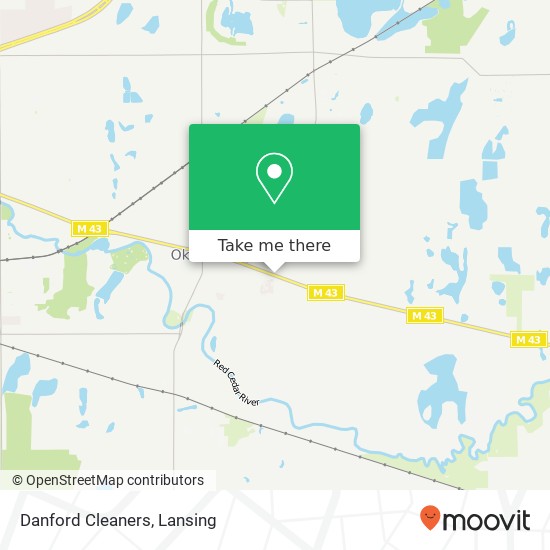 Danford Cleaners map