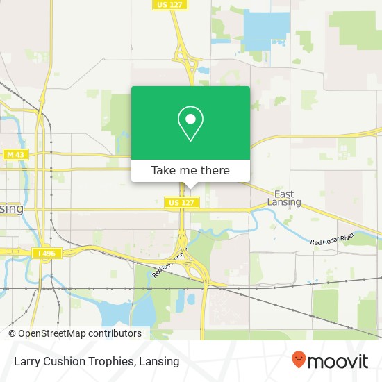 Larry Cushion Trophies map