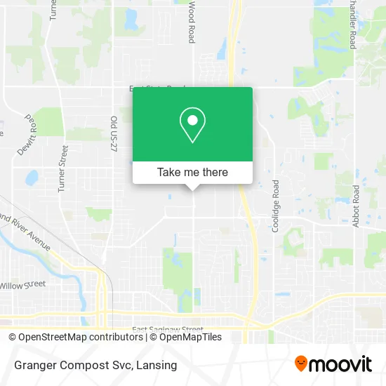 Granger Compost Svc map