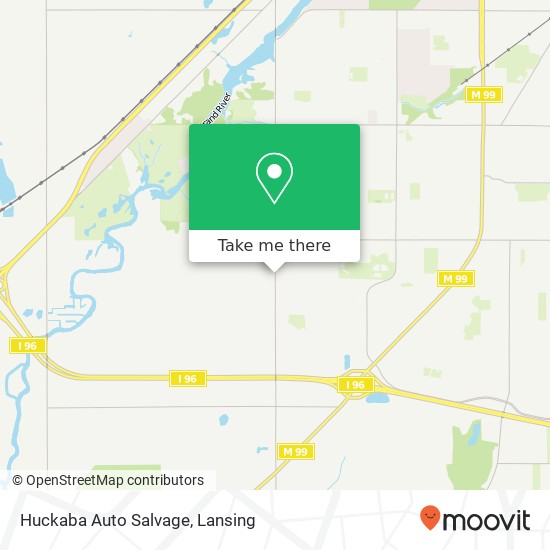 Huckaba Auto Salvage map