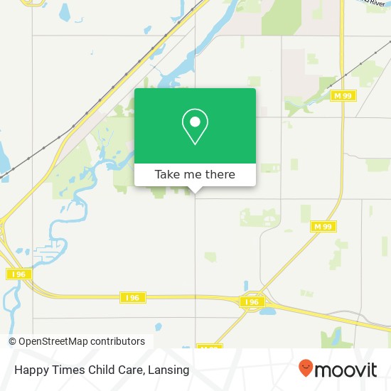 Happy Times Child Care map