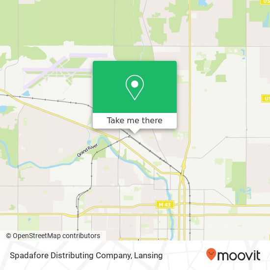 Spadafore Distributing Company map