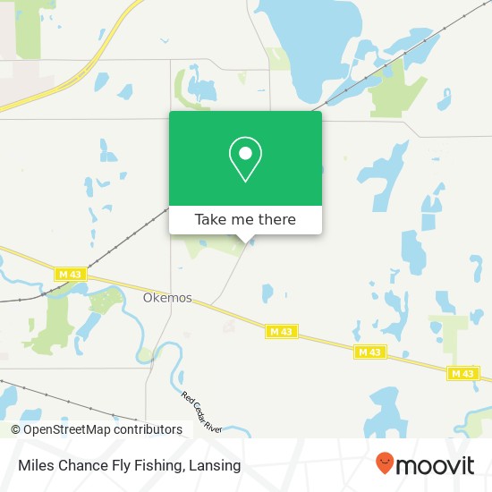 Miles Chance Fly Fishing map