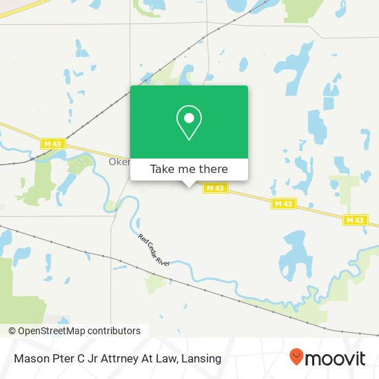 Mason Pter C Jr Attrney At Law map