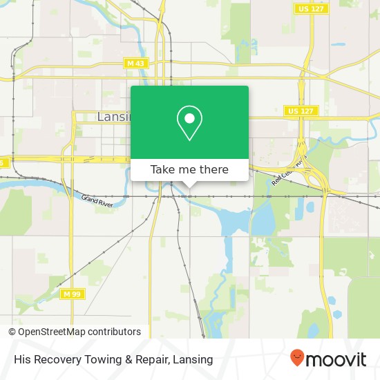 Mapa de His Recovery Towing & Repair