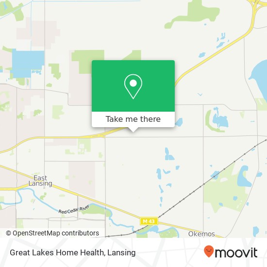 Great Lakes Home Health map