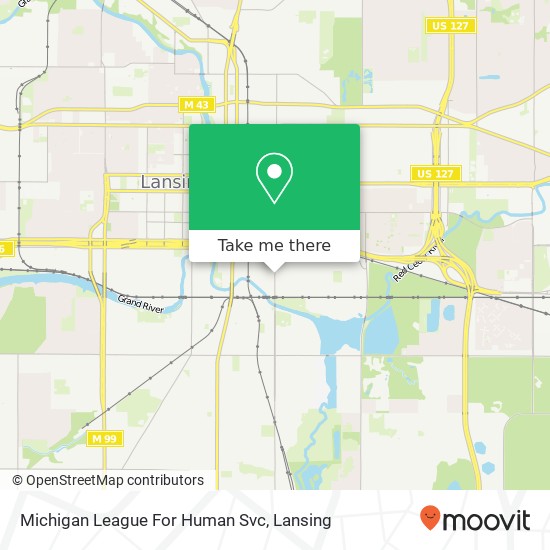 Mapa de Michigan League For Human Svc