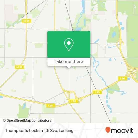 Mapa de Thompson's Locksmith Svc