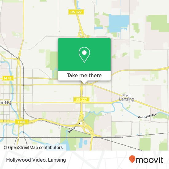 Hollywood Video map