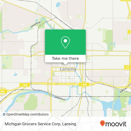 Michigan Grocers Service Corp map