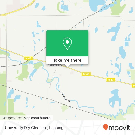 Mapa de University Dry Cleaners