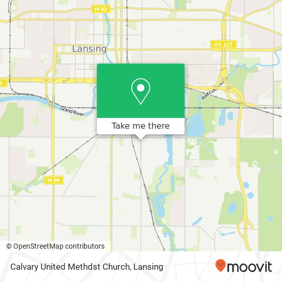 Calvary United Methdst Church map