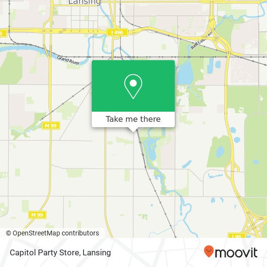 Capitol Party Store map