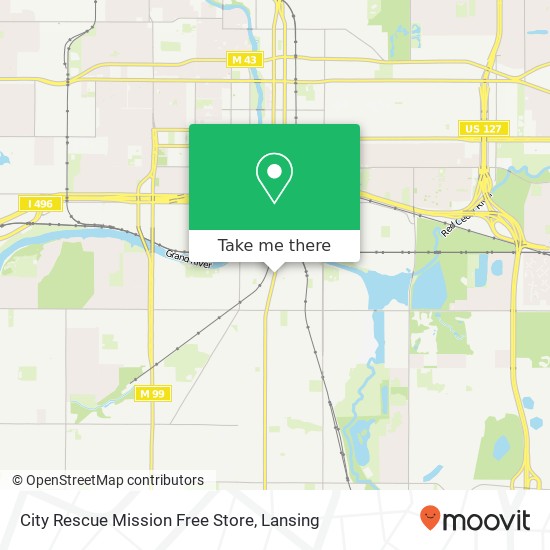City Rescue Mission Free Store map
